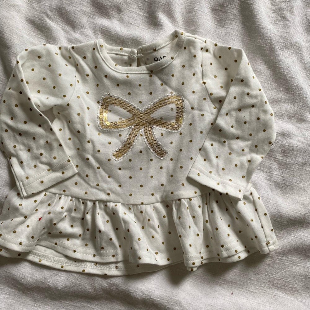 Baby Essentials Long Sleeve Peplum Top